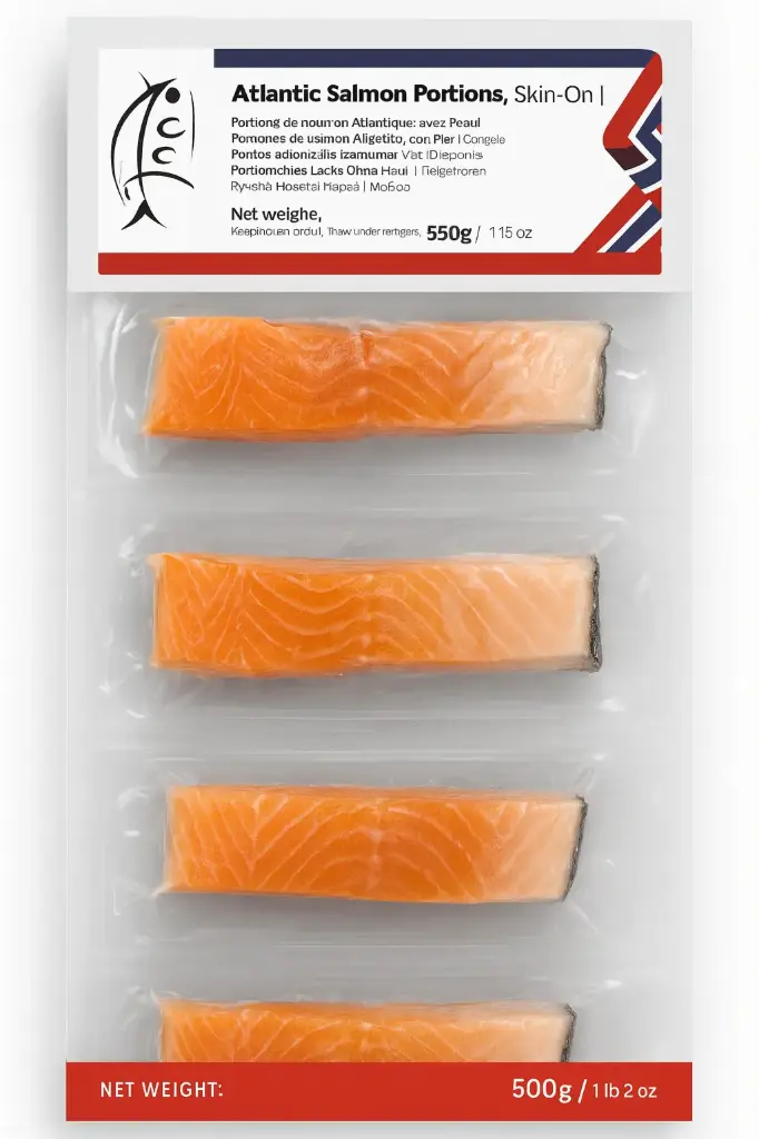 Atlantic salmon fillet  (4x125g)