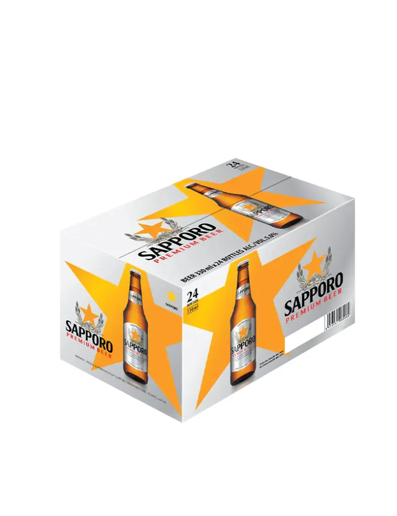 Sapporo premium beer box (330mlx24 bottles)