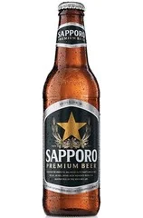 Sapporo premium beer bottle (330 ml)