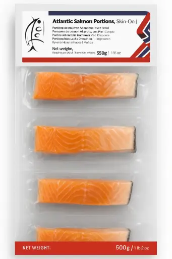 Atlantic salmon fillet  (4x125g)